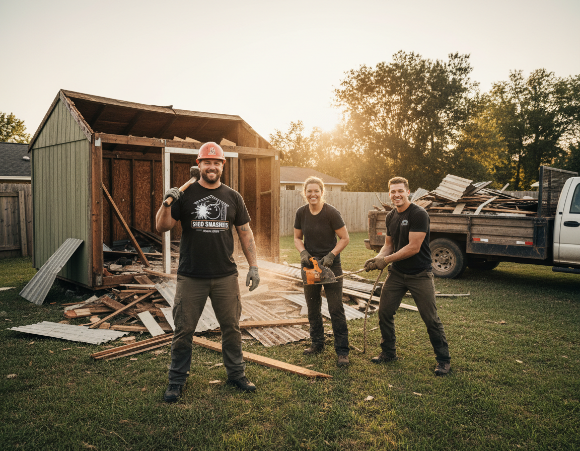 shed demolition Newbury Park